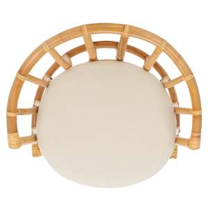 Silla Tradicional de Ratán Aleesha con Cojín, Muebles para Comedor y Sala de Estar al Aire Libre, Decoración Hecha a Mano para el Hogar - Product Image 6