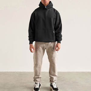 เสื้อมีฮู้ดผ้าเกล็ดปลาแบบมีกระดุมสีฟ้าเสื้อฮู้ดโอเวอร์ไซส์ทำจากผ้าฝ้าย100% เสื้อฮู้ดแบบสตรีทแวร์พิมพ์แบบกำหนดเอง - Product Image 3