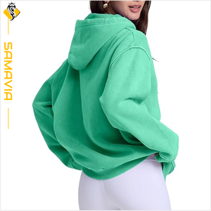 เสื้อสเวตเตอร์แบบมีฮู้ดสำหรับผู้ชายเสื้อมีฮู้ดผ้าฟลีซซักกรดเสื้อสวมหัวป้องกันการเกิดคราบระบายอากาศ - Product Image 4