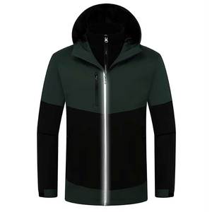 Latest Design <b>Men's</b> <b>Lightweight</b> Hooded Windbreaker <b>Jacket</b> for Winter Casual Clothing with Low MOQ New Condition Fabric Set - Product Image 1