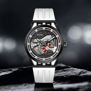 Reloj Deportivo de Lujo con Correa de Caucho para Hombre, Reloj de Acero Inoxidable de Moda ZH-345, Relojes de Pulsera Mecánicos OEM ODM - Product Image 6