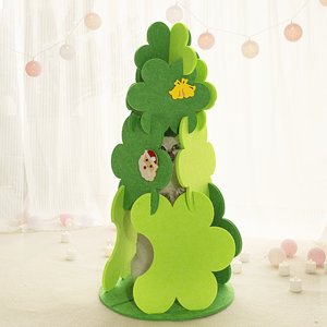 2023 Thiết Kế Mới Nhất Của Mèo Cây Giáng Sinh Màu Xanh Lá Cây Màu Hồng Cây Mèo Gãi Cho Mèo Mài Móng Vuốt - Product Image 2