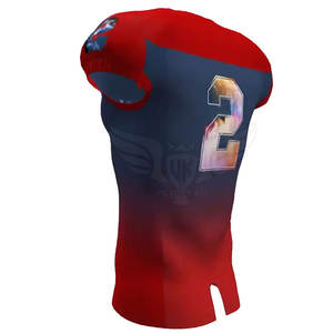 Último diseño personalizado camiseta de fútbol americano con pantalones cortos/sublimación impresa nueva llegada uniformes de fútbol americano - Product Image 5