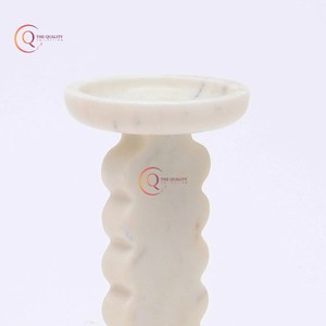 Portavelas de mármol de mesa Minimalista Sparkle Único Portavelas y soporte de palo Base de mármol Portavelas disponible - Product Image 4