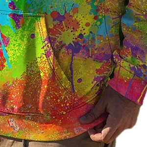 Sweat-shirt à capuche pull personnalisé avec ajouter votre propre texte et conception Sweat-shirt personnalisé pour hommes-Impression numérique de printemps - Product Image 3