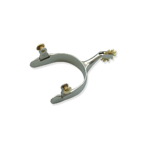 2025 personalizables de alta calidad Western Roper Spurs con 10 dientes SS Rowel No 4 características de seguridad para productos de caballos - Product Image 5