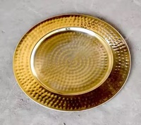 Assiette de Présentation Jetable Écologique en Aluminium, Plaqué Nickel, Design Classique Personnalisé, Élégante pour la Maison et les Mariages – Meilleures Ventes
