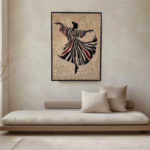 Mosaïque murale de luxe artisanale en pierre abstraite 32x24 – Qualité supérieure, sensation luxueuse, pièce maîtresse pour les accents muraux - Product Image 2