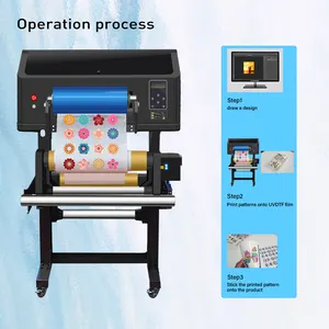 Latest UV Products DTF UV Printer Inkjet Printers Roll To Roll Sticker Printing Machine For A/B Film Flatbed UV DTF Printer
