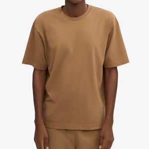 Camiseta Unisex pesada de gran tamaño de algodón 100%, camiseta lisa en blanco con estampado personalizado para hombre, camiseta de alta calidad - Product Image 5