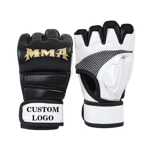 Sarung tangan MMA latihan bela diri terbaik, sarung tangan MMA kulit asli buatan Pakistan