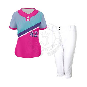 Nuevo Uniforme de Softbol para Mujer, 100% Poliéster, Transpirable, Alta Calidad, Mejor Precio - Product Image 1