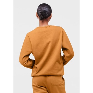 Oversized Men's & Women's Drop Shoulder Sweatshirt Custom Logo Printed Plain Polyester Crewneck Hoodie for Winter - Product Image 5