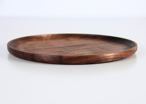 Elegante bandeja redonda de madera para servir, diseño de hoja de olivo, patrón esmaltado para aperitivos, bebidas, tablas de queso, exhibición de mesa, sala de estar - Product Image 6