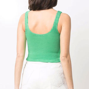 Top Deportivo Corto de Yoga para Mujer con Logotipo Personalizado de Alta Calidad, Transpirable, de Secado Rápido, Tejido de Algodón y Poliéster - Product Image 4