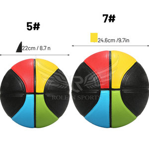 Ballon de basket durable en PU pour entraînement extérieur, logo personnalisé, fabrication OEM, en vente - Product Image 3