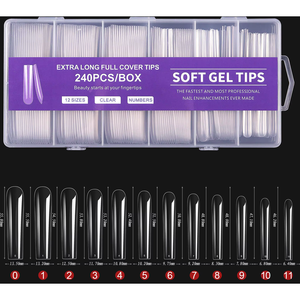 Strisce di Gel per Unghie Extra Lunghe con Punte, Strumento Premium per Manicure - Product Image 1