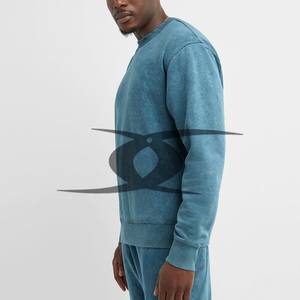 Sudadera con capucha lavada con ácido para hombre, chándales de talla grande de invierno, 100% algodón - Product Image 3
