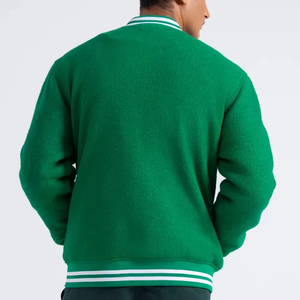 Letterman Chicago Hooded Varsity Jackets 2025 Hot Selling High Quality Customized Canvas Breathable Winter Jacket for <b>Men</b> - Product Image 5