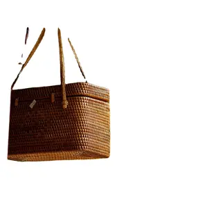 BOHEIMIEN STYLE RATTAN BAG MANY SHAPE SIZE AND COLOR BEST FOR GIRLS FASHION ITEM 2023 TRENDING