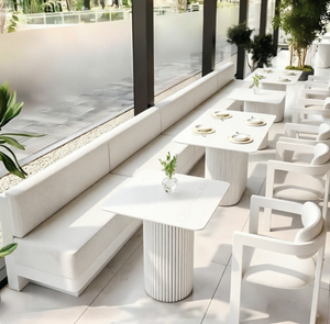 Silla de comedor moderna de plástico blanco con tapicería de cuero sintético para muebles del hogar - Product Image 1