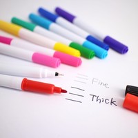 Juego de rotuladores artísticos de colores al agua para niños, conjunto de rotuladores de fieltro para pintar con líneas finas