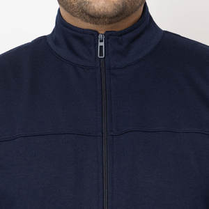 Survêtement pour homme de qualité supérieure avec jogging slim et veste zippée offrant une forme soignée pour un habillage quotidien décontracté et sportif - Product Image 4