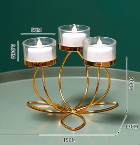 Candle Tea <b>Light</b> Holder Dining Table Decorations <b>Snowflake</b> Candle Holder Silver Ramadan Candle Holder - Product Image 5