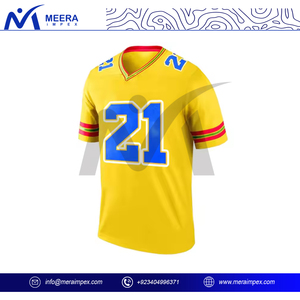 OEM ODM conception sur mesure maillot de football américain sublimation de haute qualité tissu à mailles personnalisé vêtements de sport maillot de football pour hommes - Product Image 2