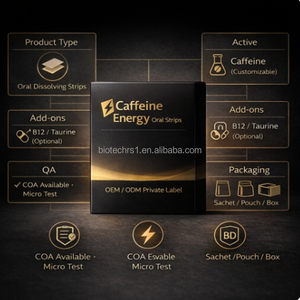 Complément énergétique à la caféine de qualité supérieure, film énergétique, vitamine, stimulant énergétique, pré-entraînement, protéines de musculation, bandelettes énergétiques orales à la caféine - Product Image 5