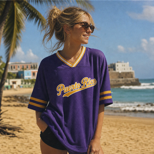 Camiseta Deportiva Personalizada Estilo Playero con Sublimación, Estilo Puertorriqueño, Cuello en V, Camiseta de Equipo, Camiseta de Fútbol de Malla Estilo Isleño - Product Image 2