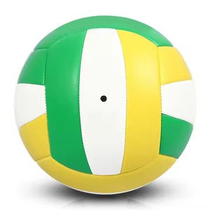 Flowmax Ballons de football cousus à la machine Ballons de sport Ballon de jeu officiel Taille 5 PVC Volleyball Soft Touch Training Volleyball - Product Image 2