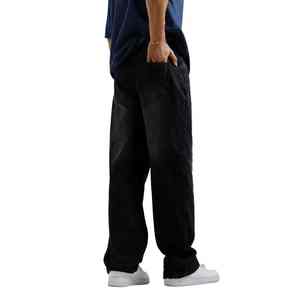 Denim Manufacturer Custom Light Washed Vintage <b>Men's</b> <b>Jeans</b> Wash Blank Heavyweight <b>Wide</b> <b>Leg</b> Denim Pants <b>Men's</b> Baggy <b>Jeans</b> <b>for</b> <b>Men</b> - Product Image 3