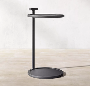 Mesa auxiliar de metal de diseño moderno de latón AK con acabado en polvo mesa auxiliar única para muebles de hotel/acento de muebles - Product Image 4