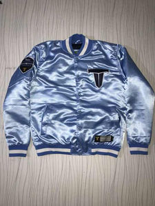 OEM Varsity Bomber chaqueta con logotipo personalizado posición frontal de alta calidad Unisex impermeable con capucha elegante de moda - Product Image 6
