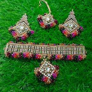 Parures de bijoux sur mesure, de la meilleure qualité, pour femmes, uniques, faites à la main, multicolores, de style pakistanais et indien - Product Image 4
