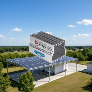 Profilé en aluminium anodisé Solar Rail SS-8 pour abri de voiture en métal et toit en tôle - Product Image 3