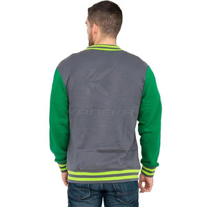 Veste Letterman pour Homme - Col Montant Tendance, Logo Frontal, Écologique, Respirante, Laine/Coton, Haute Qualité, Veste d'Hiver pour l'Extérieur - Product Image 6