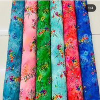 Tissu en mousseline imprimé numérique doux pour robes de mariée, tenues de soirée, vêtements de mode, textile élégant, fabricant OEM personnalisé, vente en gros