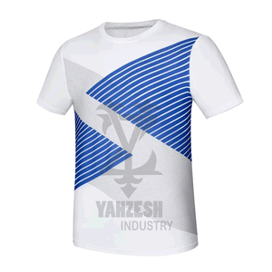 เสื้อยืดจ็อกเกอร์ผู้ชายแบบแห้งเร็ว OEM ผลิตตามสั่ง เสื้อยืดลำลองแขนสั้นสำหรับออกกำลังกาย ผ้าถักจากฝ้าย/ใยไผ่ 220 กรัม คุณภาพสูง - Product Image 4