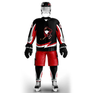 Vêtements de sport faits sur commande de haute performance d'uniformes de hockey sur glace d'OEM ODM avec la sublimation et la broderie - Product Image 3