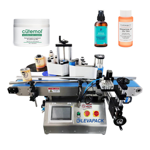 Cosméticos automáticos Garrafa Labler Rotulagem Malote Desktop Flat Labeling Machine