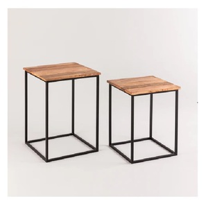 Nouvel arrivage Tables en bois et en métal au design classique de style vintage Taille personnalisée Forme Couleur Utilisations à la maison Hôtel - Product Image 4