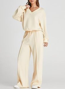 Conjunto Deportivo Casual para Mujer, Estampado con Efecto Ácido, Transpirable, de Secado Rápido, Algodón/Poliéster, Invierno, Manga Larga - Product Image 4