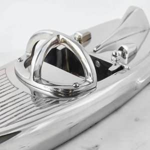 Décoration de table de salon, objet décoratif, voilier, artisanat en métal, élégant, aluminium, poli brillant, décoration intérieure de bateau - Product Image 5