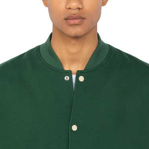 Veste universitaire pour hommes de haute qualité en polyester/coton mélangé respirant écologique coupe-vent col montant Logo avant prêt pour l'hiver - Product Image 3