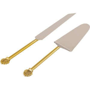 ชุดมีดตัดเค้กโลหะสีเงินและเซ็ตเค้กเครื่องตัดตะหลิวสำหรับงานแต่งงานที่บ้าน - Product Image 4