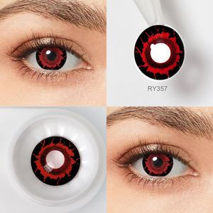 New <span class=keywords><strong>Fantasy</strong></span> Cosplay Lentilles de contact en gros Doux Annuel Coloré Contacts pour les yeux Couleur folle Halloween Lentilles de contact Lentillas - Product Image 4