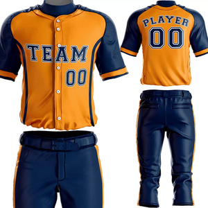 <b>Mens</b> Baseball Uniform Set Featuring Jersey and Pants for Athletic Training Practice and Baseball Team Games - Product Image 5