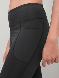 Mallas de Yoga para correr de punto transpirables de alta elasticidad para mujer, pantalones de entrenamiento informales con logotipo de cintura antideslizante - Product Image 6